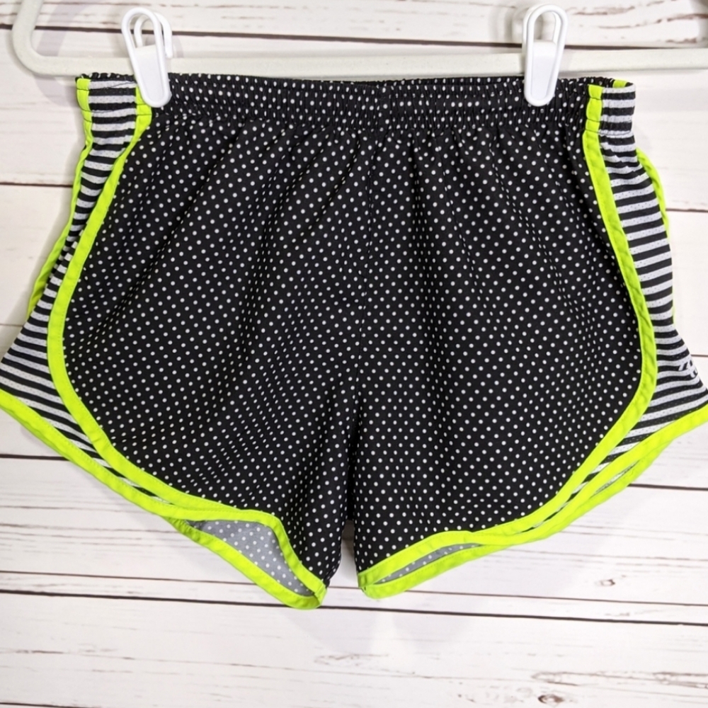 Varsity Spirit Polka Dotted Neon Workout Shorts